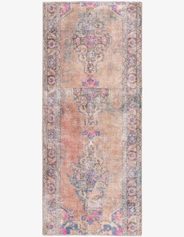 3' 6 x 8' Hand Knotted Ultra Vintage Persian Wool Runner Rug