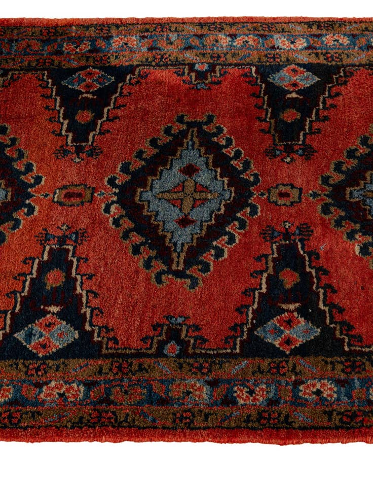 Detail image of 2' 9 x 10' 5  Hand Knotted Yalameh Wool Runner Rug