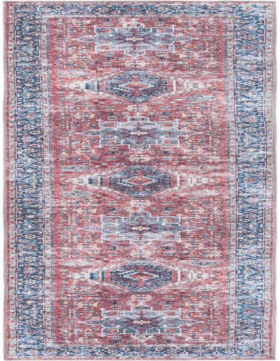 Detail image of 2' 7 x 10' Washable Yara Runner Rug