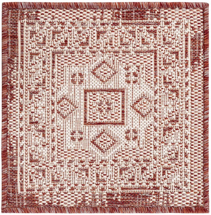 Detail image of 1' 4 x 1' 4 Easy-Clean Aztec Indoor / Outdoor Sample Rug