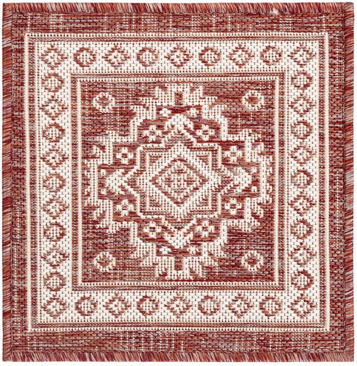 1' 4 x 1' 4 Easy-Clean Aztec Indoor / Outdoor Sample Rug