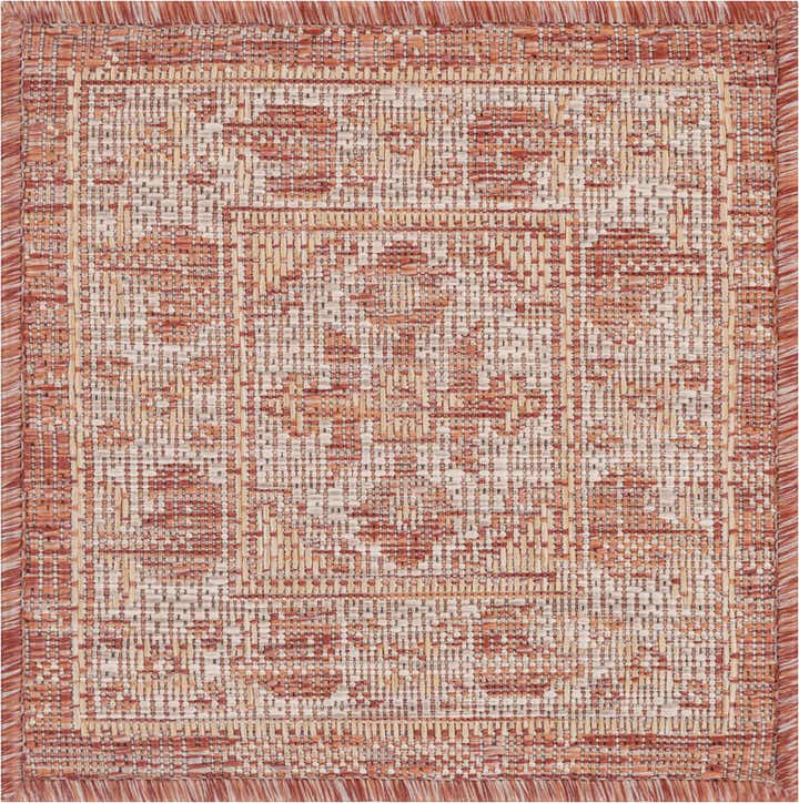 1' 4 x 1' 4 Easy-Clean Traditional Indoor / Outdoor Sample Rug