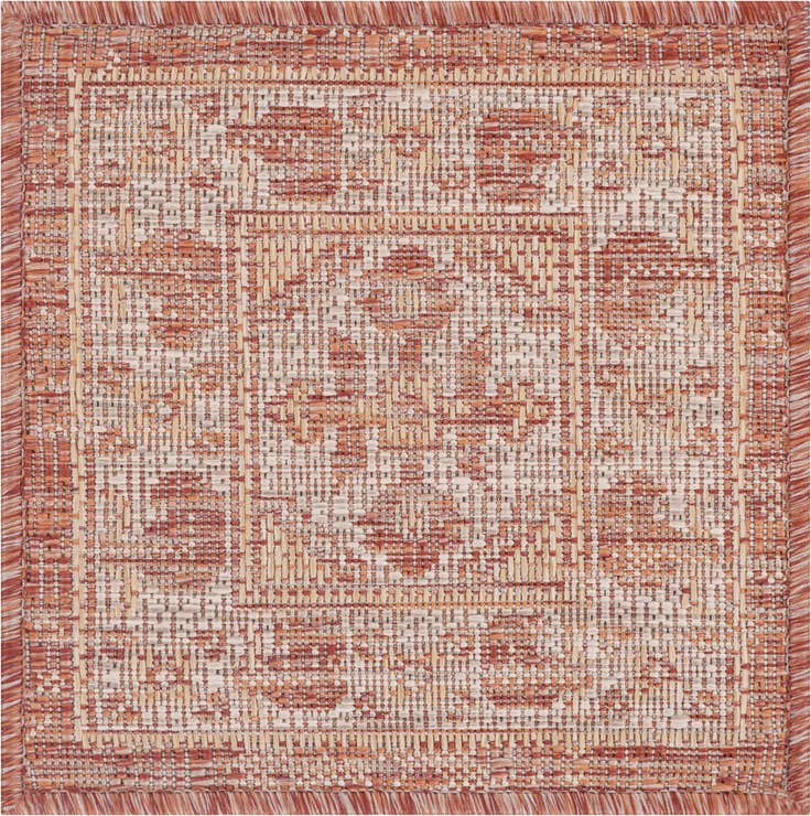 Detail image of 1' 4 x 1' 4 Easy-Clean Traditional Indoor / Outdoor Sample Rug