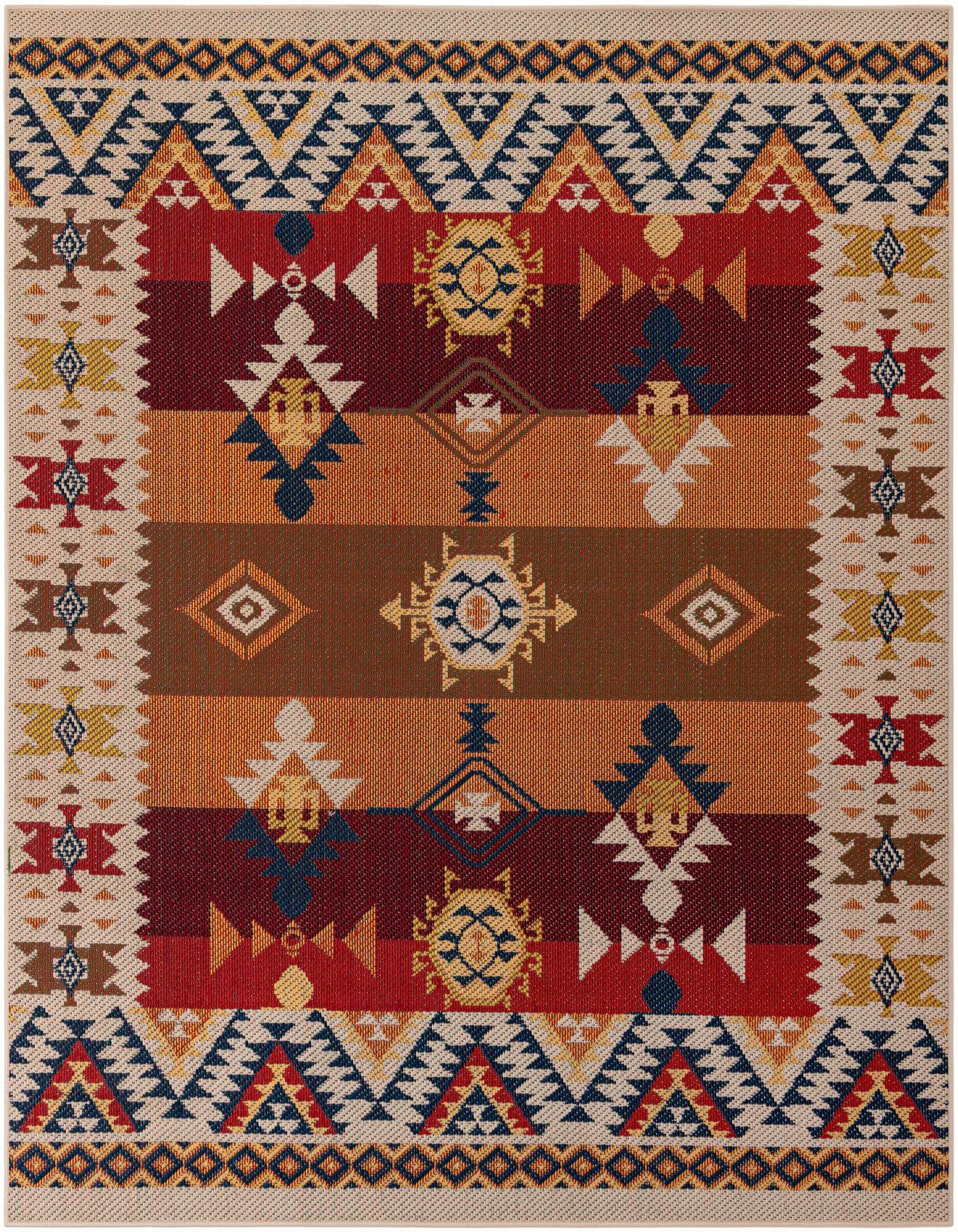 7' 10 x 7' 10 Easy-Clean Baja Indoor / Outdoor Square Rug
