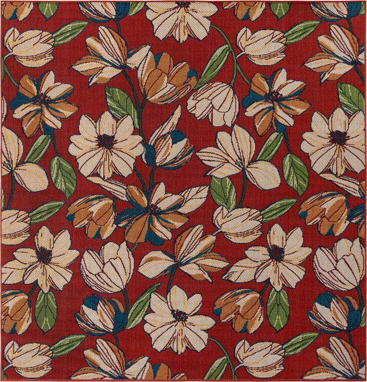 Detail image of 10' x 10' Easy-Clean Baja Indoor / Outdoor Square Rug