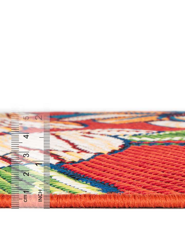 7' 10 x 7' 10 Easy-Clean Baja Indoor / Outdoor Square Rug