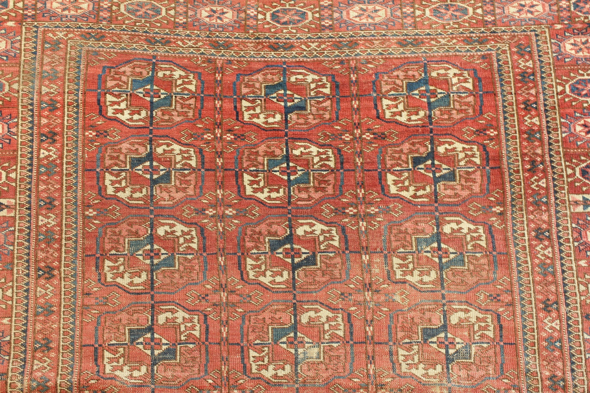 4' 4 x 5' 2 Hand Knotted Balouch Persian Wool Square Rug
