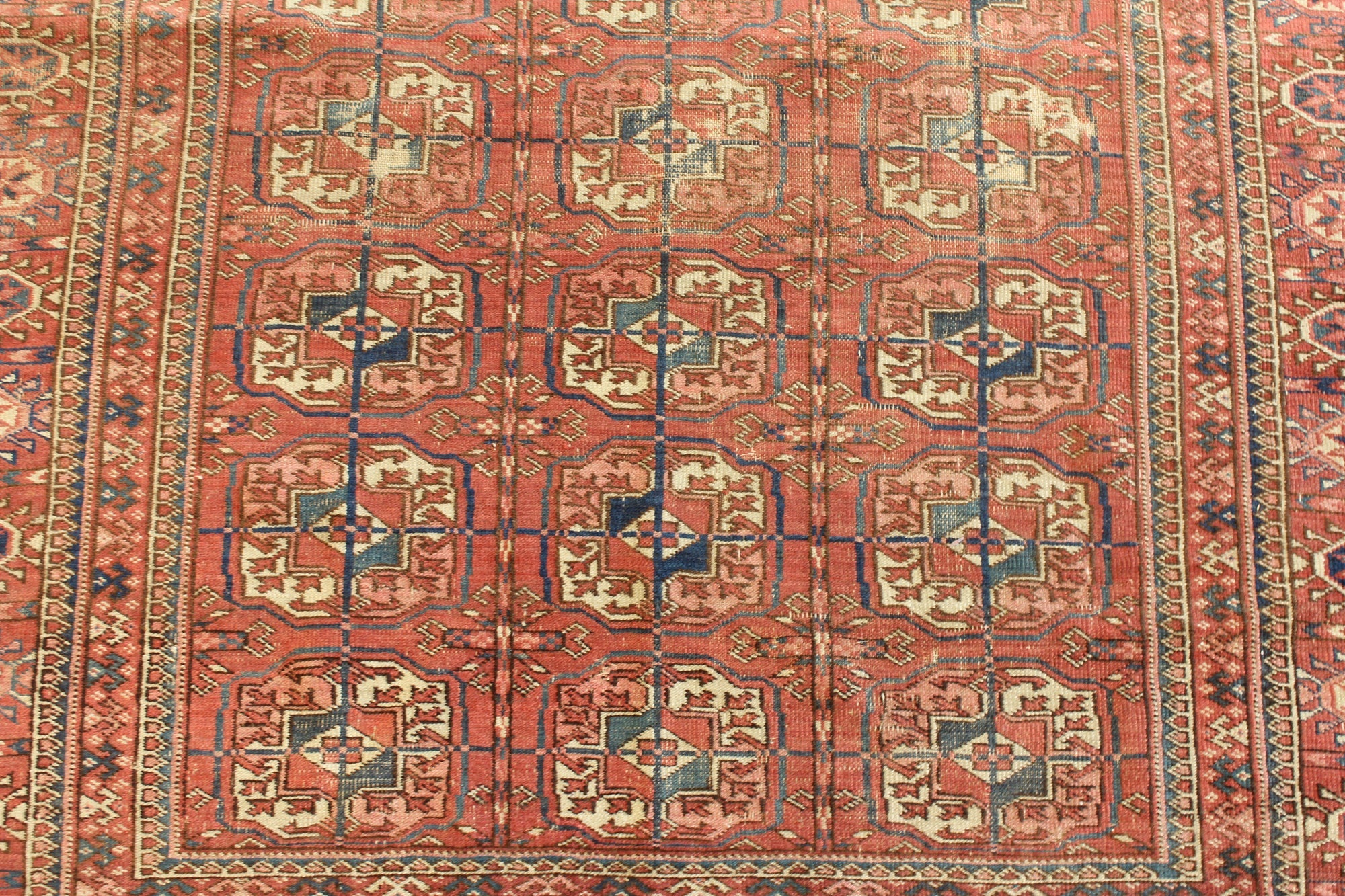 4' 4 x 5' 2 Hand Knotted Balouch Persian Wool Square Rug