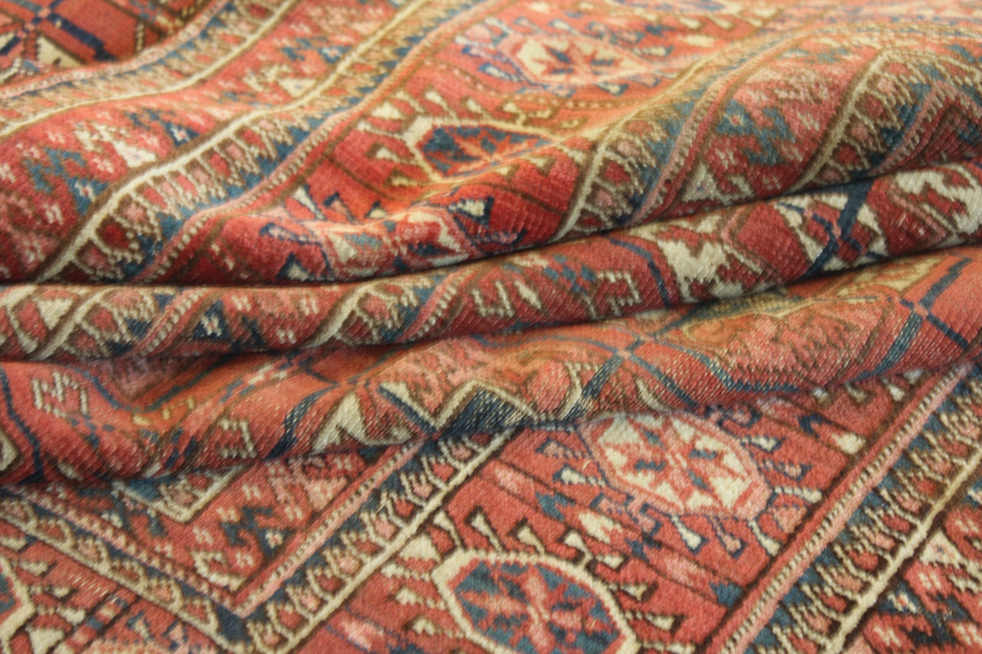 4' 4 x 5' 2 Hand Knotted Balouch Persian Wool Square Rug