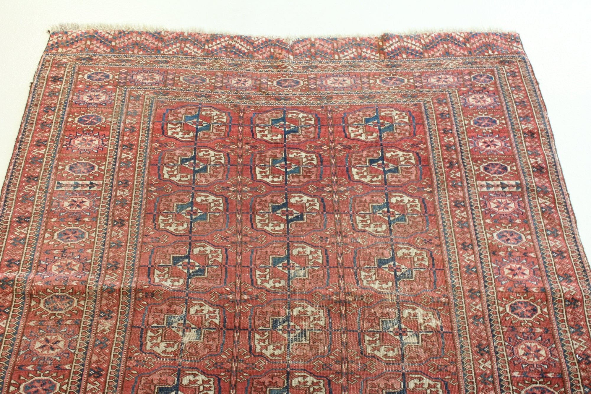 4' 4 x 5' 2 Hand Knotted Balouch Persian Wool Square Rug