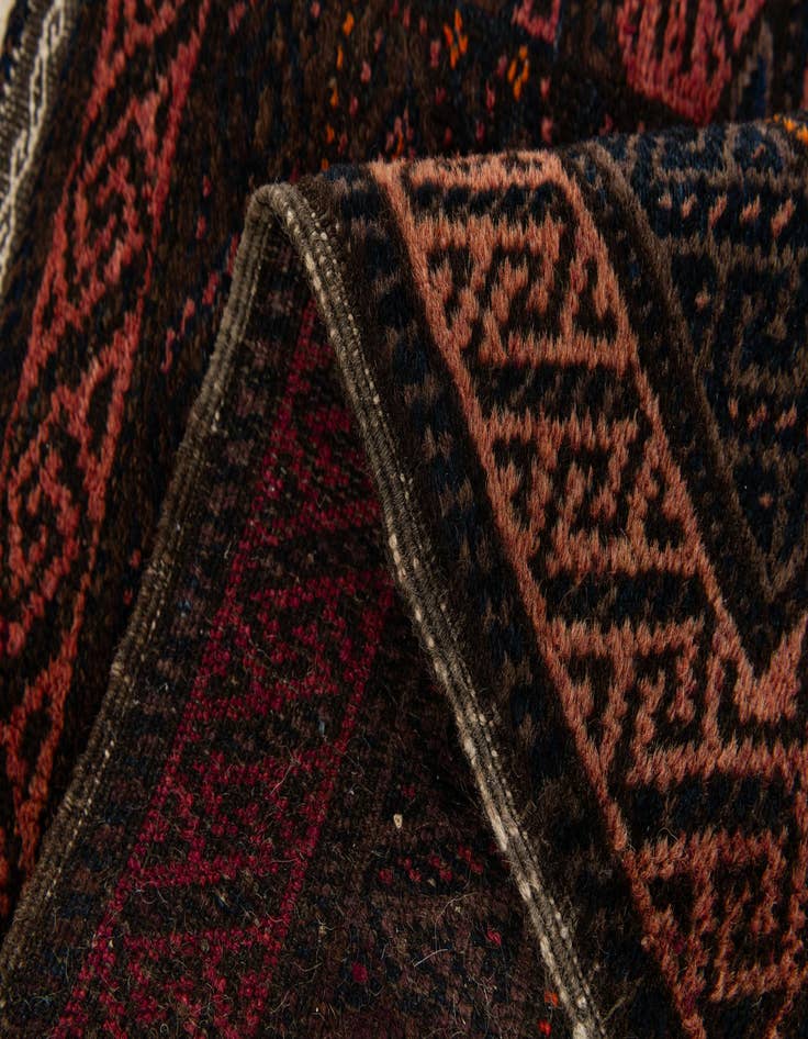 Detail image of 2' 2 x 2' 4  Hand Knotted Balouch Persian Wool Square Rug