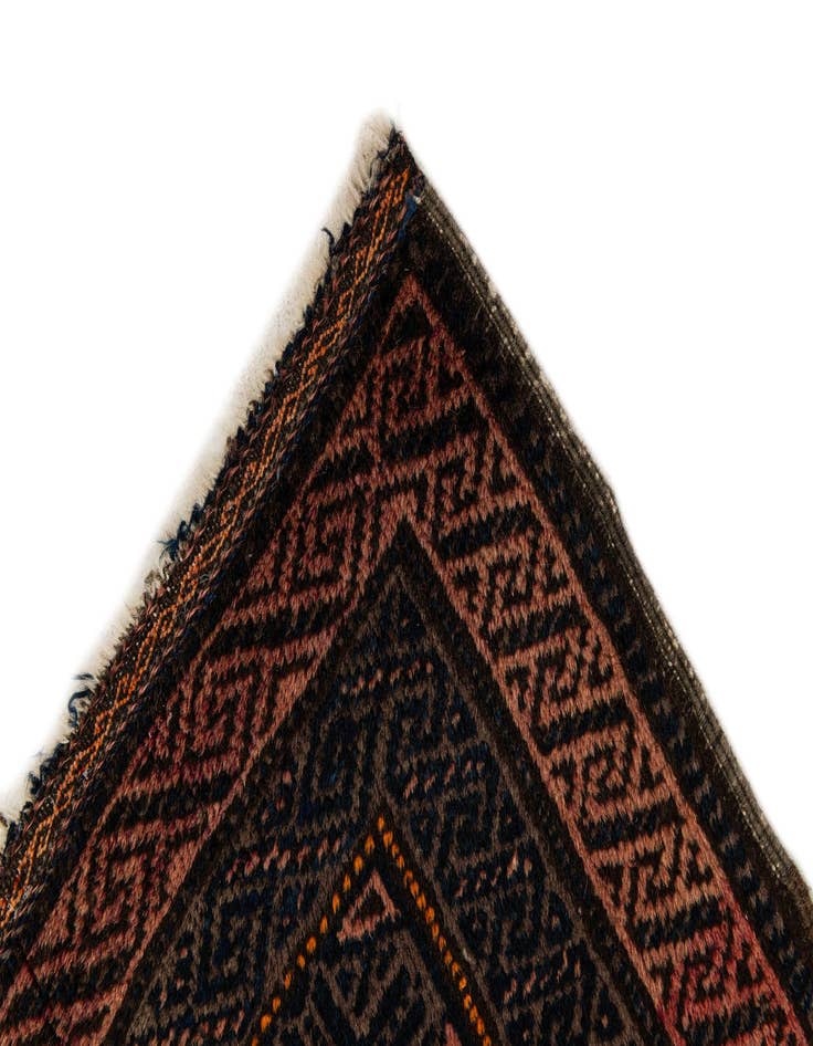 Detail image of 2' 2 x 2' 4  Hand Knotted Balouch Persian Wool Square Rug