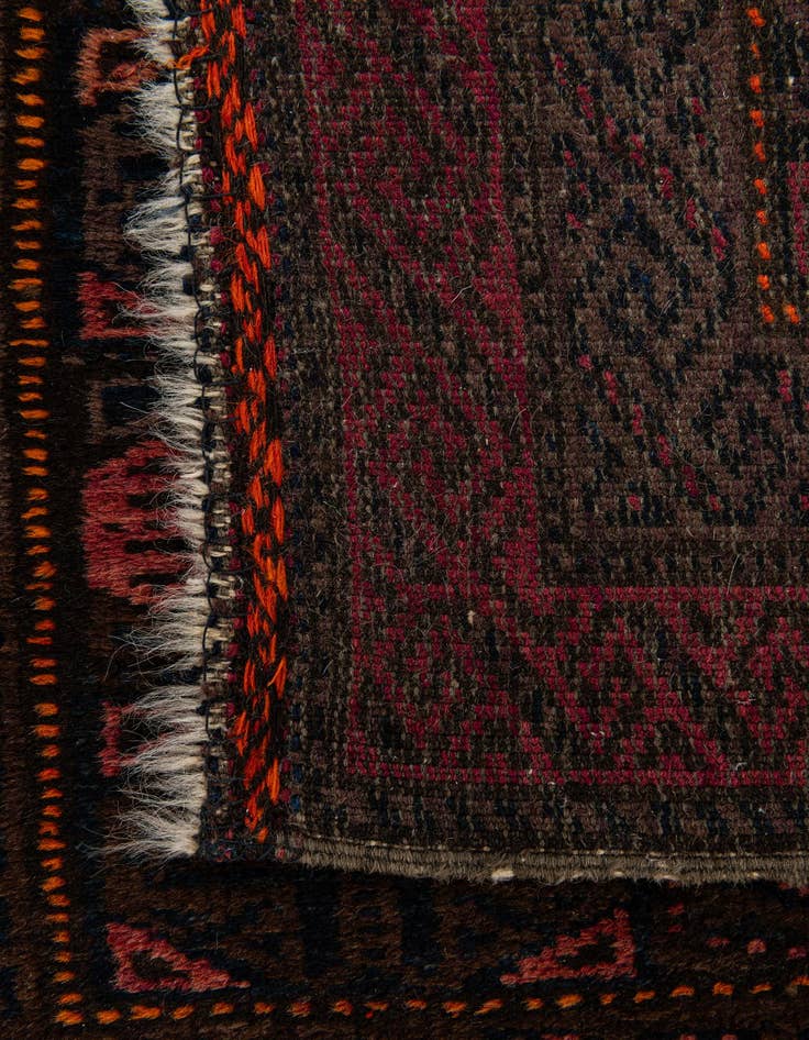 Detail image of 2' 2 x 2' 4  Hand Knotted Balouch Persian Wool Square Rug
