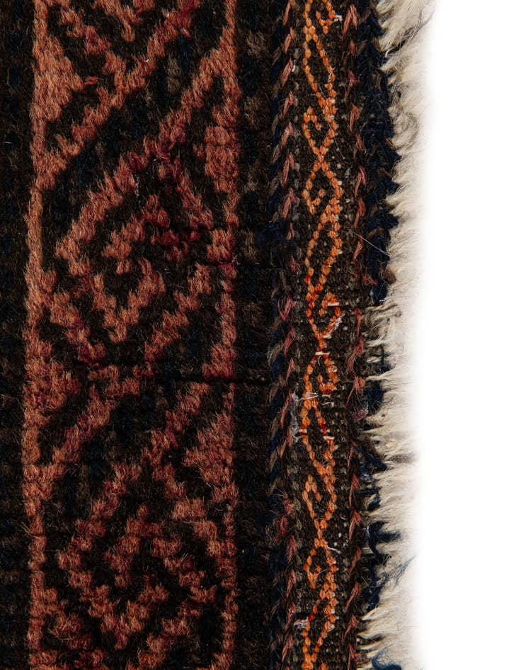 Detail image of 2' 2 x 2' 4  Hand Knotted Balouch Persian Wool Square Rug