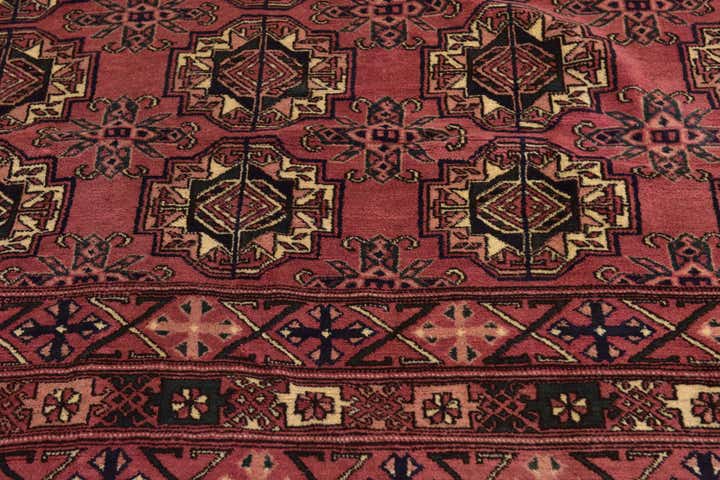 6' 3 x 6' 4 Hand Knotted Bokhara Wool Square Rug