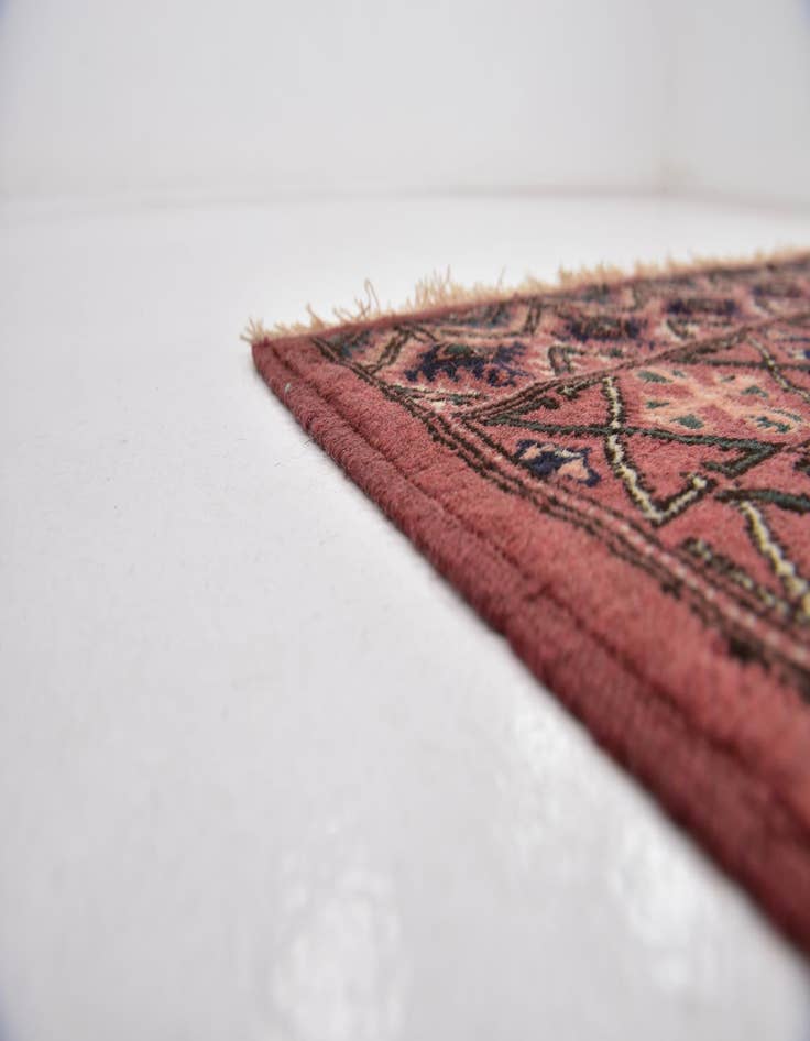 Detail image of 6' 3 x 6' 4 Hand Knotted Bokhara Wool Square Rug