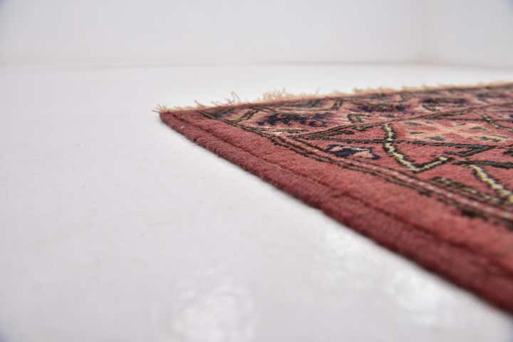 6' 3 x 6' 4 Hand Knotted Bokhara Wool Square Rug