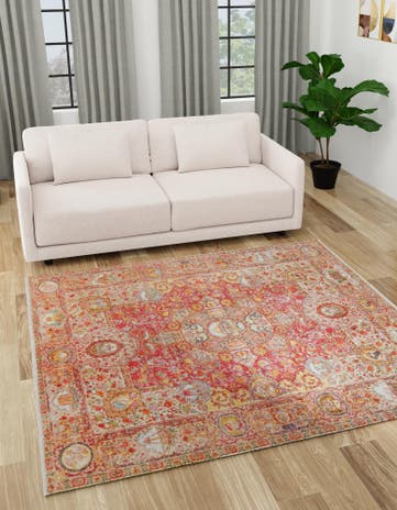 Rust Red Boutique Square Rug
