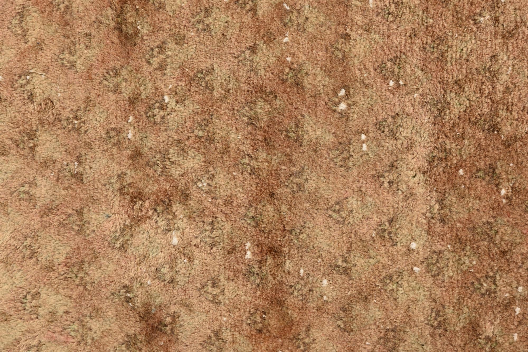 3' 8 x 4' 10 Hand Knotted Hamedan Persian Wool Square Rug