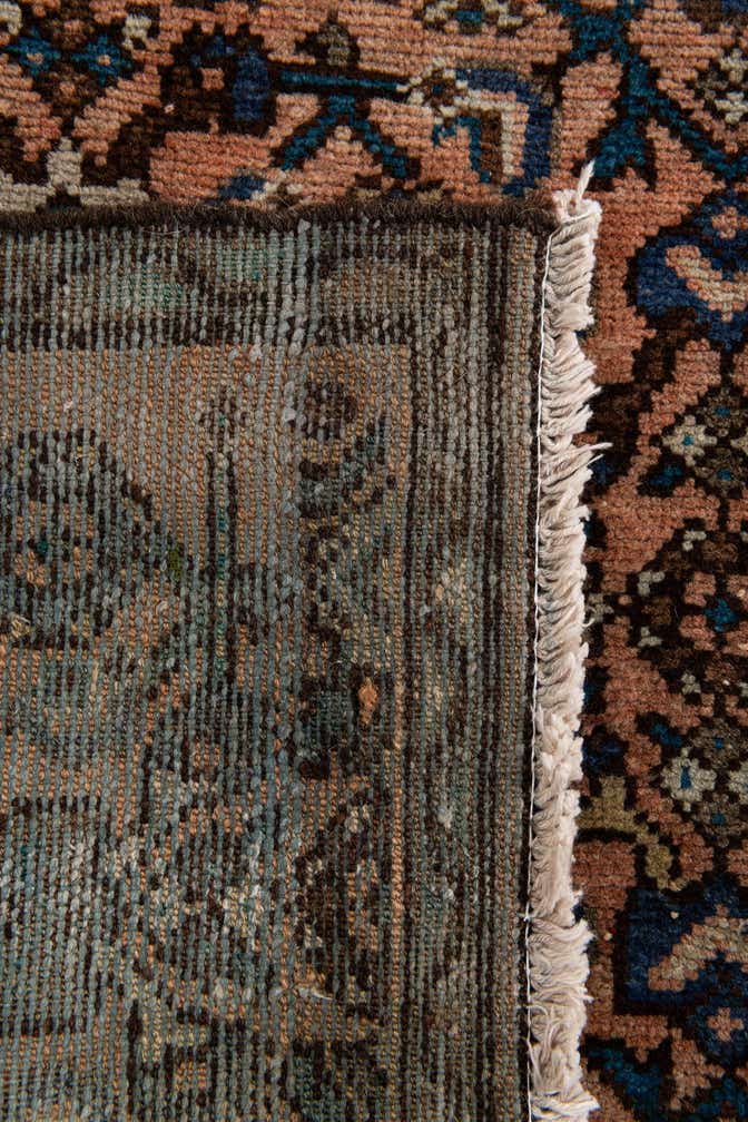 2' 10 x 9' 2 Hand Knotted Hamedan Persian Wool Square Rug