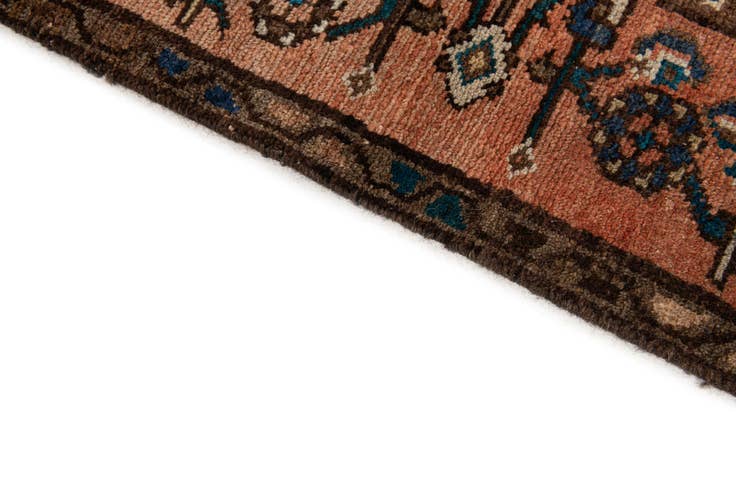 Detail image of 2' 10 x 9' 2 Hand Knotted Hamedan Persian Wool Square Rug