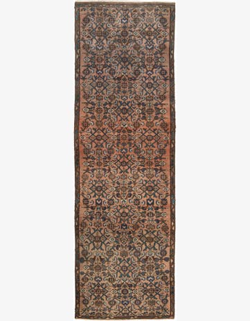 2' 10 x 9' 2 Hand Knotted Hamedan Persian Wool Square Rug