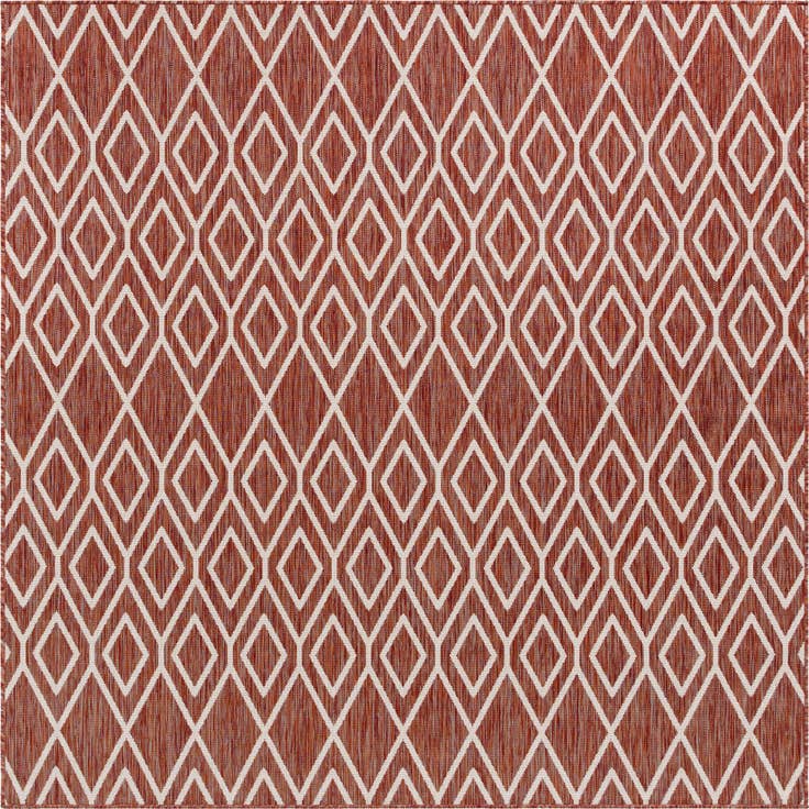 Detail image of 7' 10 x 7' 10 Easy-Clean Jill Zarin Turks and Caicos Indoor / Outdoor Square Rug