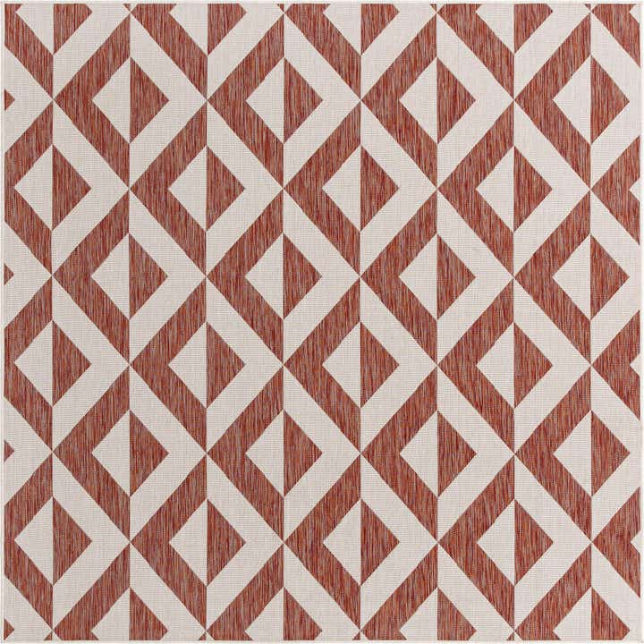 7' 10 x 7' 10 Easy-Clean Jill Zarin Napa Indoor / Outdoor Square Rug