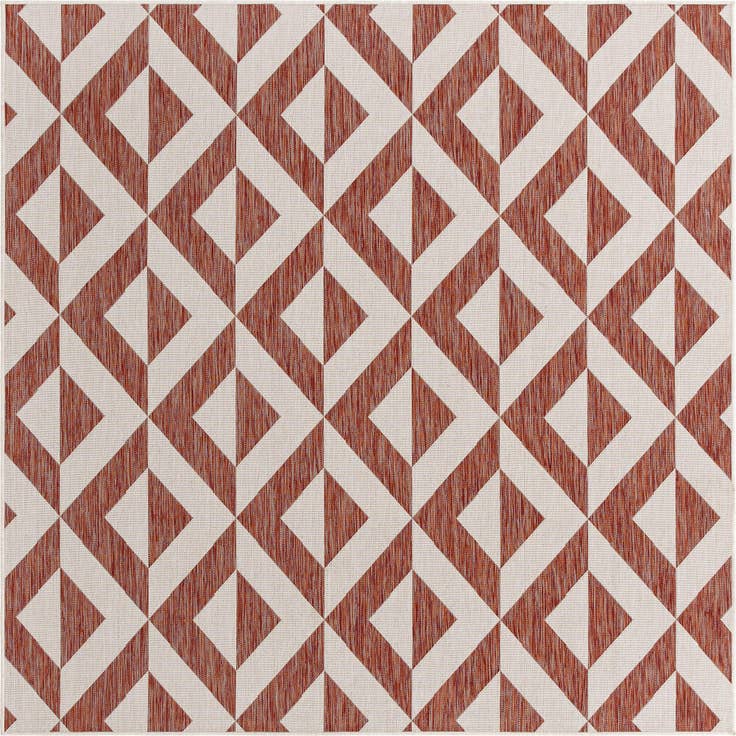 Detail image of 7' 10 x 7' 10 Easy-Clean Jill Zarin Napa Indoor / Outdoor Square Rug