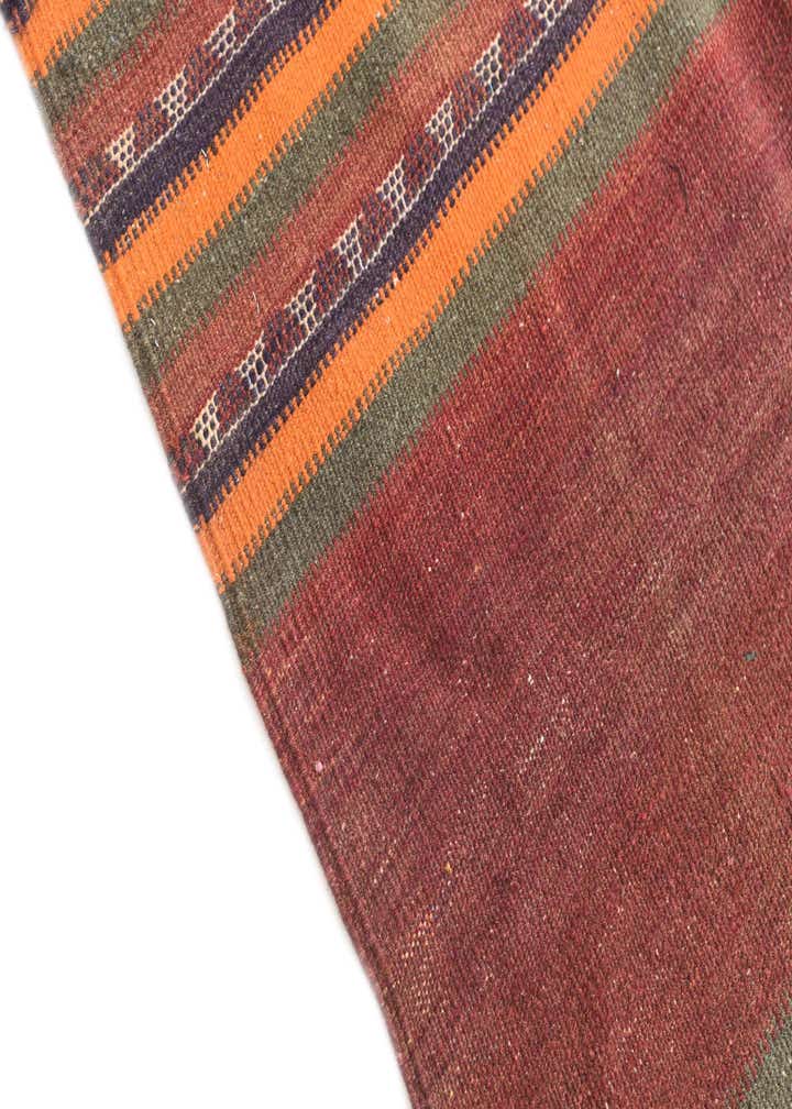 3' 7 x 3' 8 Hand Woven Kilim Afghan Wool Square Rug