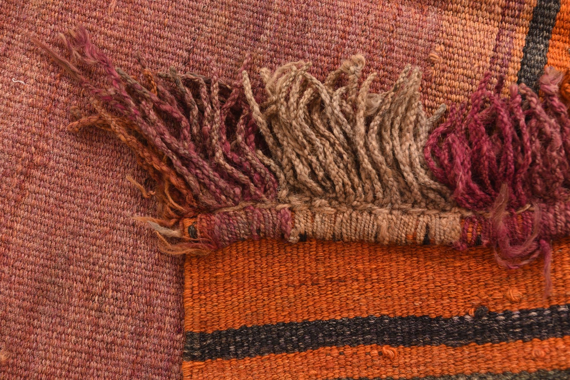 3' 5 x 3' 6 Hand Woven Kilim Afghan Wool Square Rug
