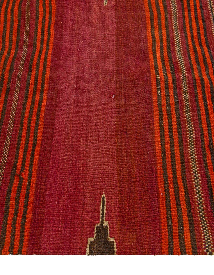 Detail image of 3' 2 x 3' 2 Hand Woven Kilim Fars Wool Square Rug
