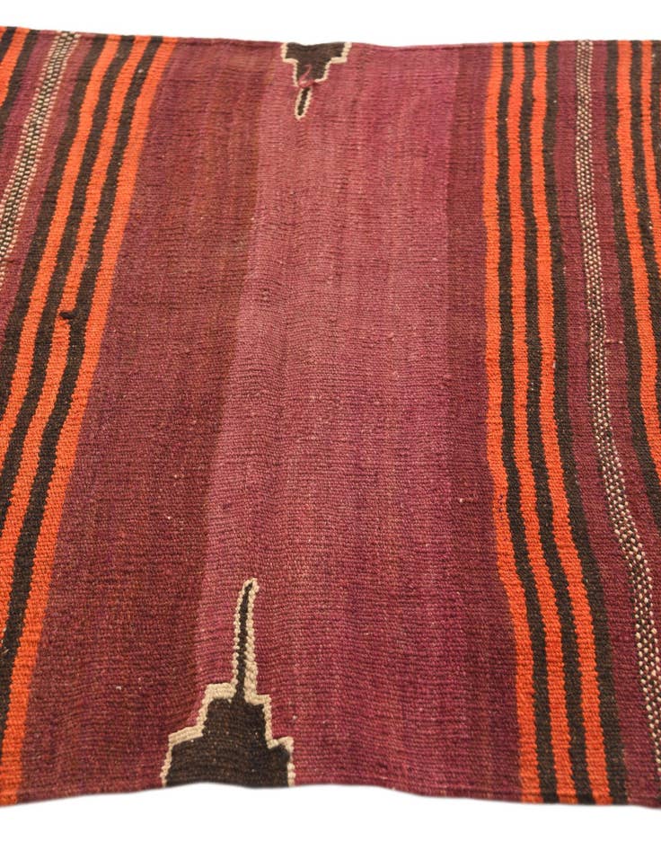 Detail image of 3' 2 x 3' 2  Hand Woven Kilim Fars Wool Square Rug