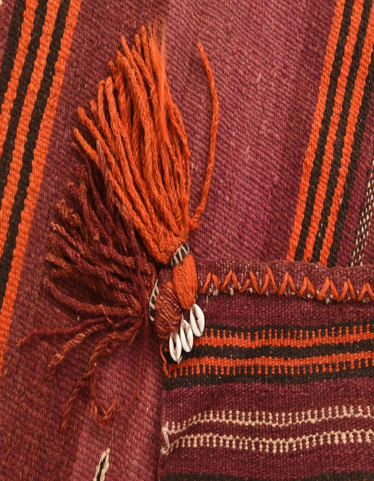 Detail image of 3' 2 x 3' 2  Hand Woven Kilim Fars Wool Square Rug