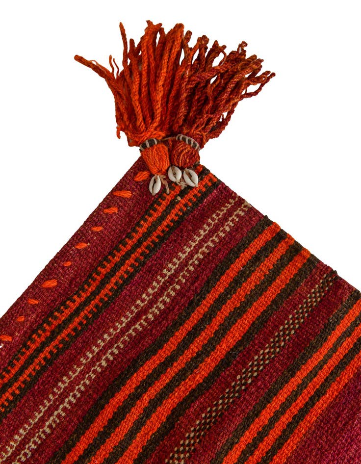 Detail image of 3' 2 x 3' 2 Hand Woven Kilim Fars Wool Square Rug