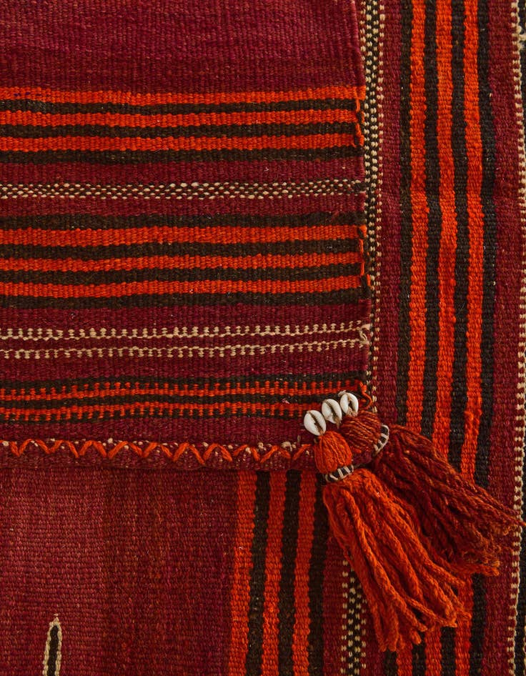 Detail image of 3' 2 x 3' 2 Hand Woven Kilim Fars Wool Square Rug