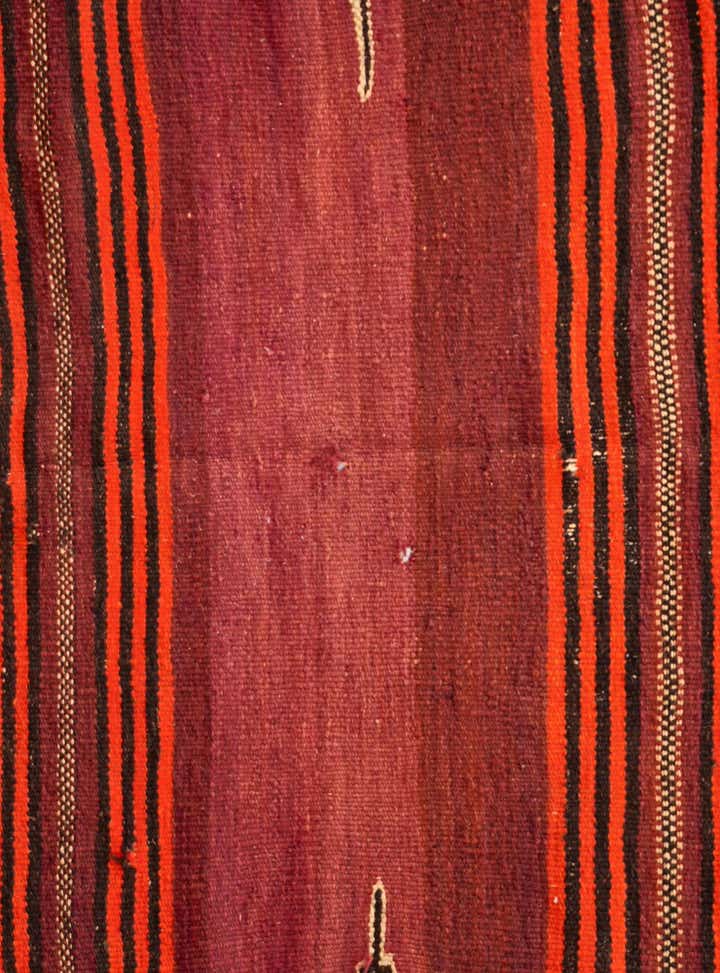 3' 2 x 3' 2 Hand Woven Kilim Fars Wool Square Rug