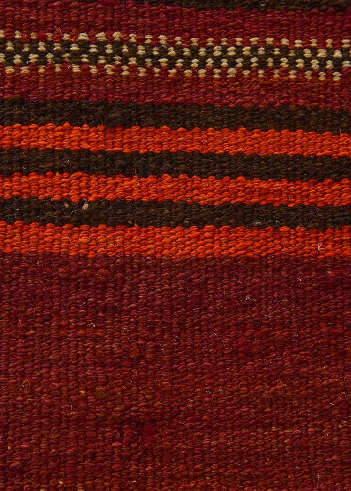 3' 2 x 3' 2 Hand Woven Kilim Fars Wool Square Rug