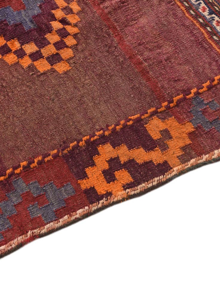 Detail image of 3' 9 x 3' 10 Hand Woven Kilim Fars Wool Square Rug