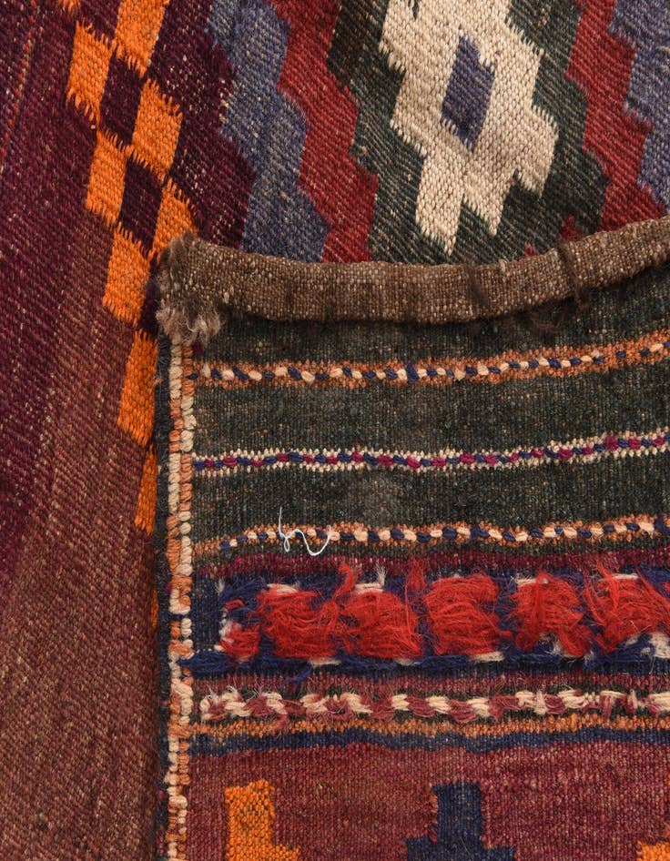 Detail image of 3' 9 x 3' 10  Hand Woven Kilim Fars Wool Square Rug