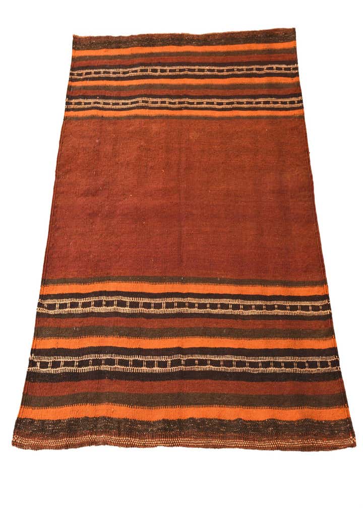 3' 9 x 3' 10 Hand Woven Kilim Fars Wool Square Rug