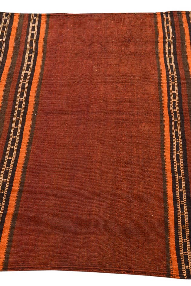 Detail image of 3' 9 x 3' 10 Hand Woven Kilim Fars Wool Square Rug
