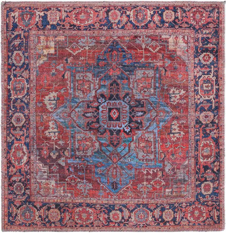 3' 3 x 3' 3 Washable Maahru Square Rug