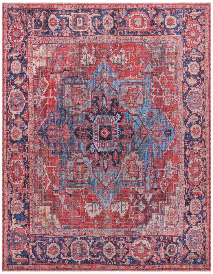 Detail image of 7' 3 x 7' 3 Washable Maahru Square Rug
