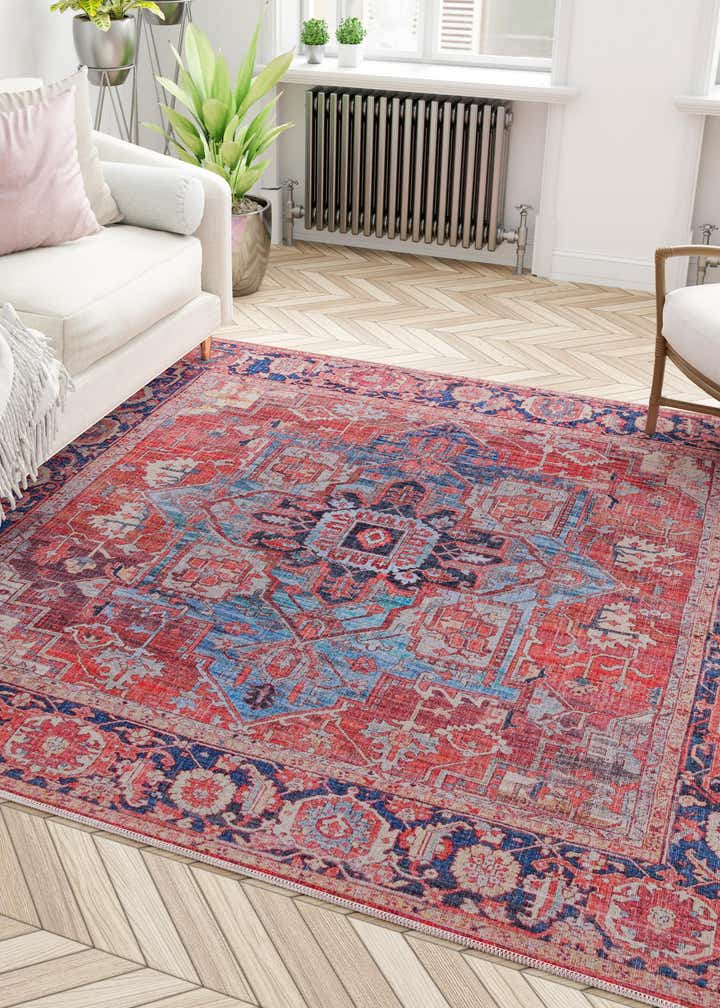 3' 3 x 3' 3 Washable Maahru Square Rug