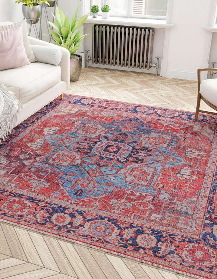 5' 3 x 5' 3 Washable Maahru Square Rug