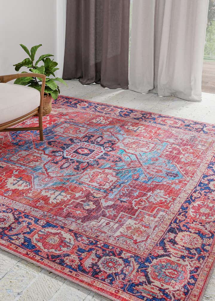 3' 3 x 3' 3 Washable Maahru Square Rug