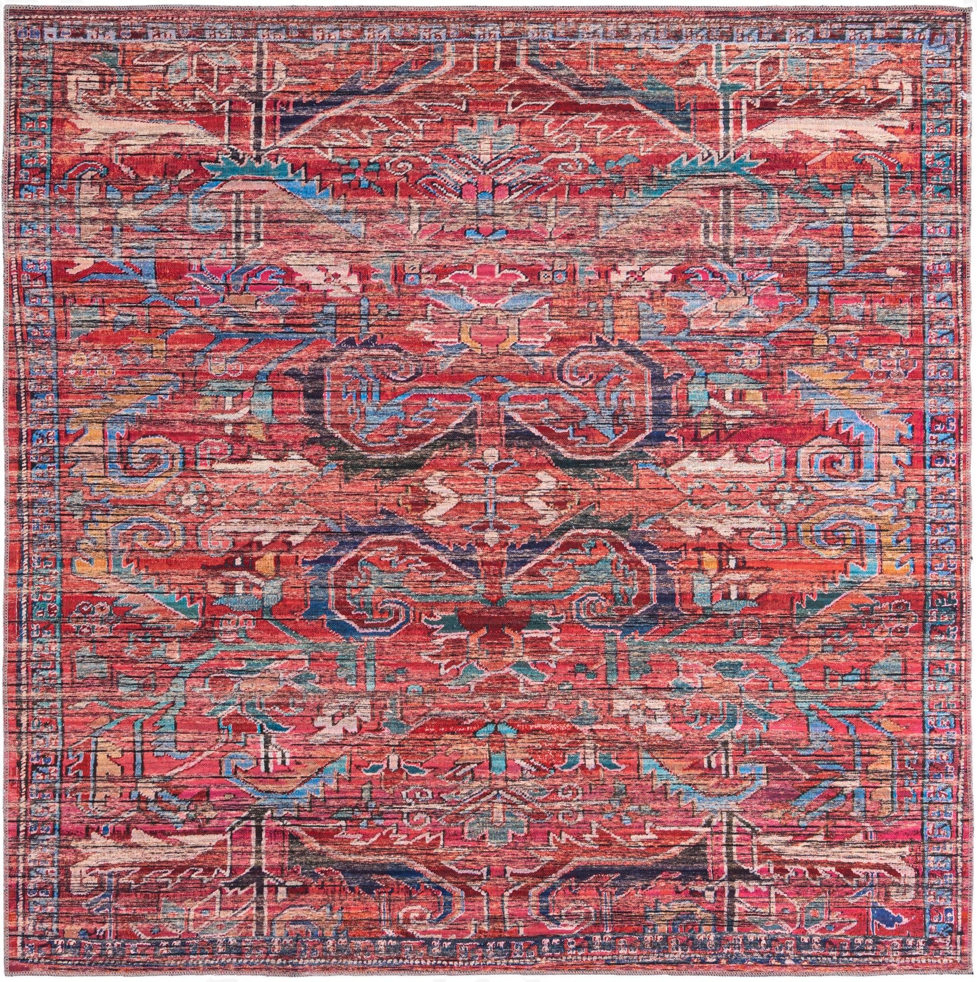 7' 10 x 7' 10  Washable Maahru Square Rug