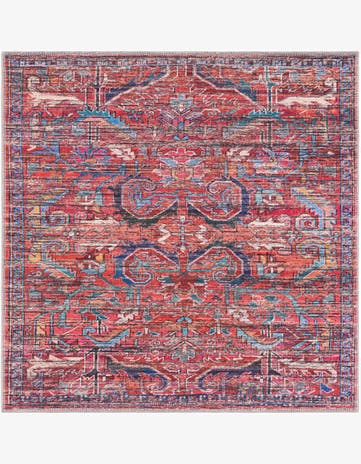 3' 3 x 3' 3 Washable Maahru Square Rug