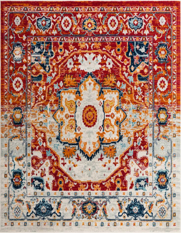 Detail image of 7' 10 x 7' 10 Madeline Vintage Square Rug